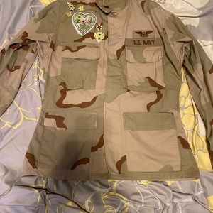 U.S Navy jacket with vintage patches, 1 of 1
